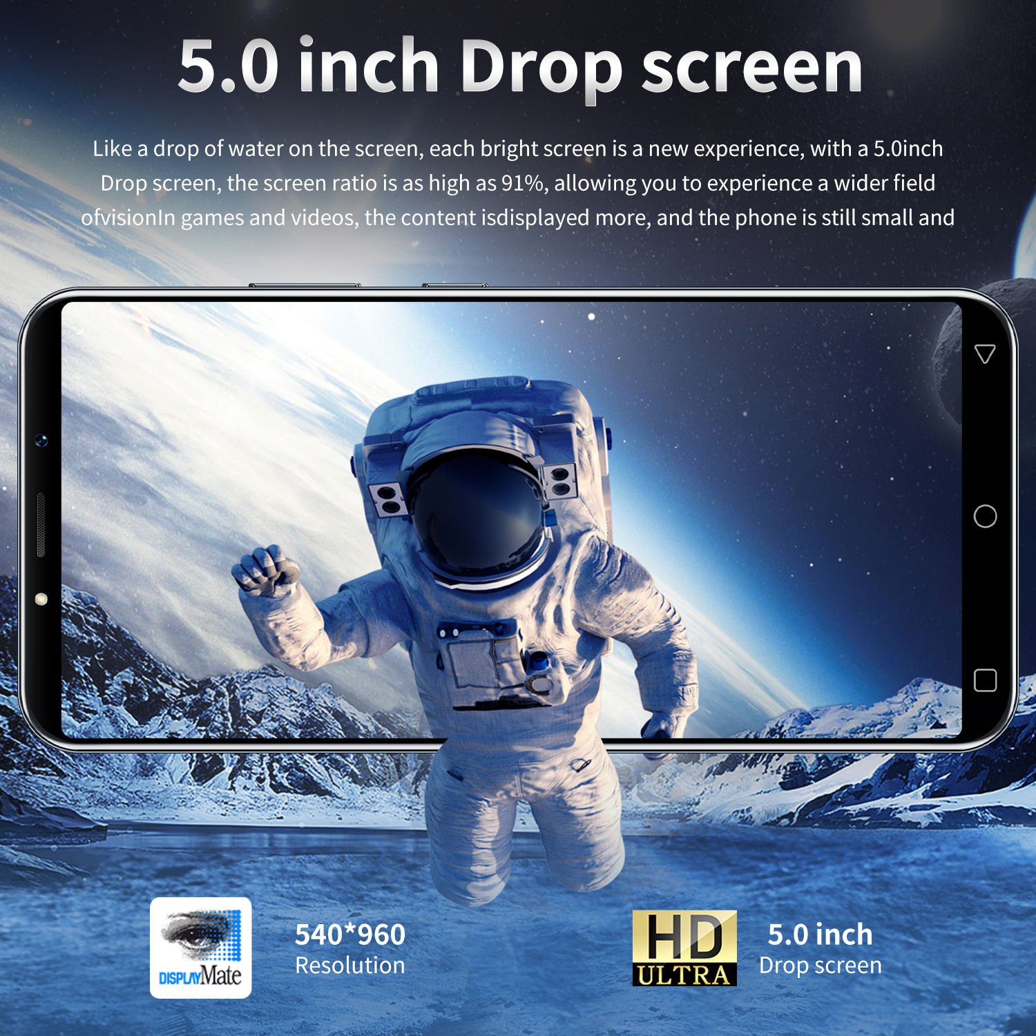 YM 2024 NEW Phone M14 Pro 5.0inch Original WIFI BT FM GPS Smartphone 1+8GB Android8.1 3G Mobile phone